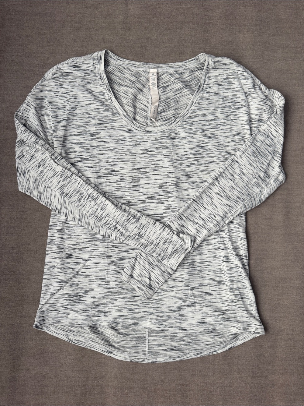 lululemon athletica Gray Space-Dye Long Sleeve Tee